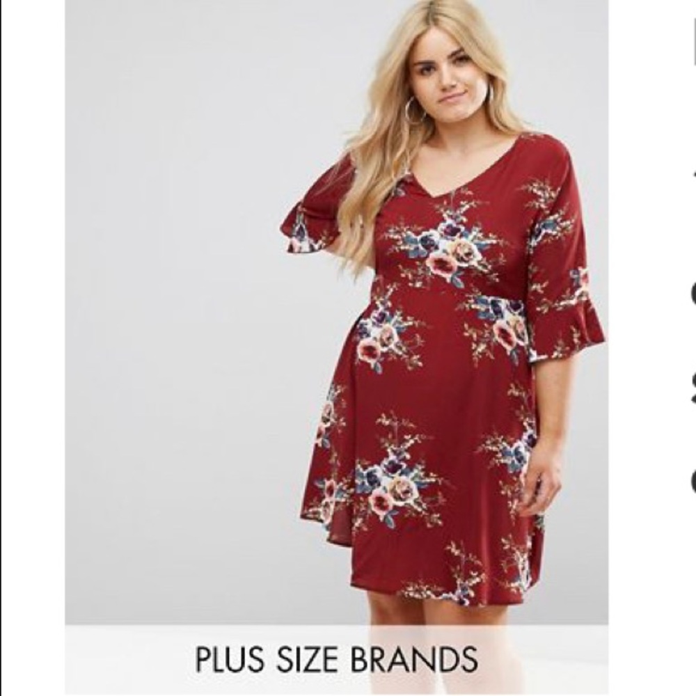 Ruffle Hem Skater Dress